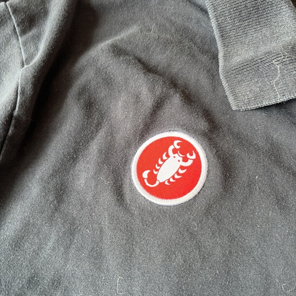 Castelli Race Day Casual Polo Shirt White Black MTB/Cycling/Bicycle Sz XL - Picture 4 of 9